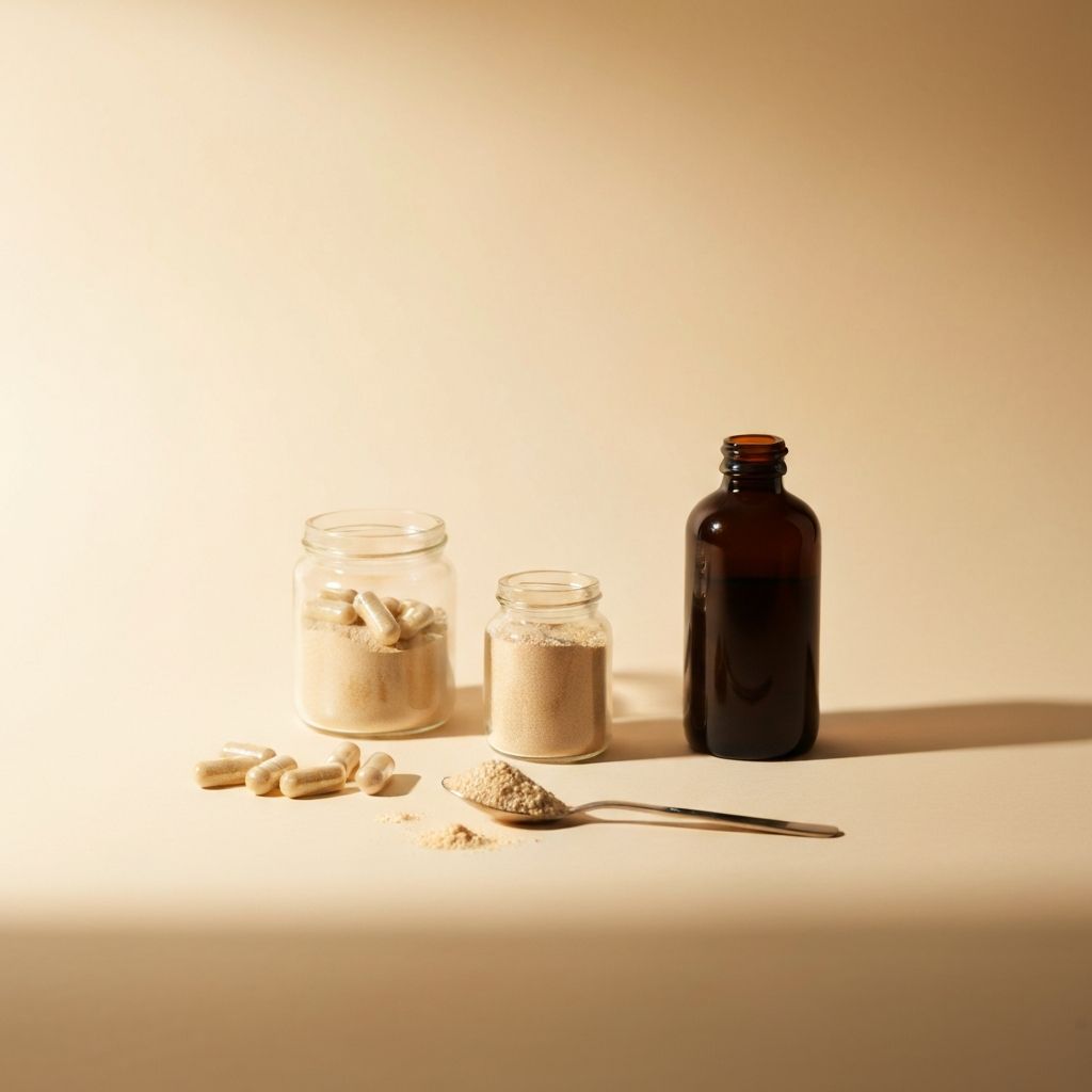 Formy suplementów - proszki, kapsułki, płyny